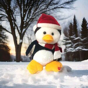 polar penguin dancing animated Christmas NWT holidays winter plush